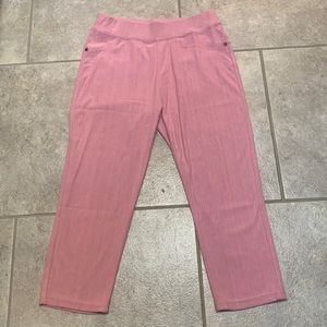 Leggings Depot Pink Capri jeggings one size 0-12.